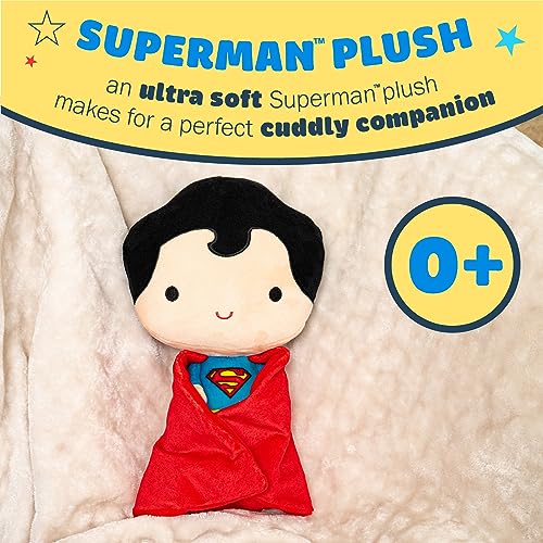 KIDS PREFERRED DC Comics Superman Soft Huggable Stuffed Animal Cute Plush Toy for Toddler Boys and Girls, Gift for Kids, Man of Steel 11.5 inches - Image 2