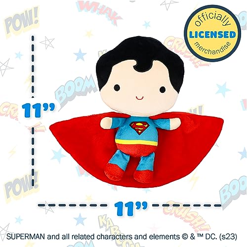 KIDS PREFERRED DC Comics Superman Soft Huggable Stuffed Animal Cute Plush Toy for Toddler Boys and Girls, Gift for Kids, Man of Steel 11.5 inches - Image 5