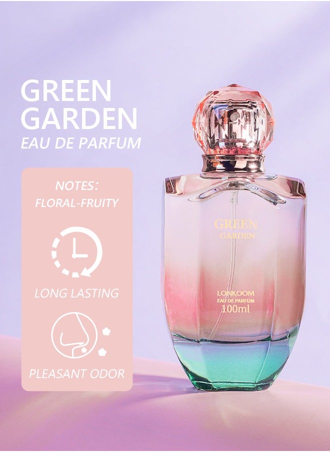 LONKOOM Green Garden EDT For Women 100ML - pzsku/ZC138D60137CEC70B75FFZ/45/_/1729759402/1ec37718-83a1-4520-a0a1-3713df758c2b