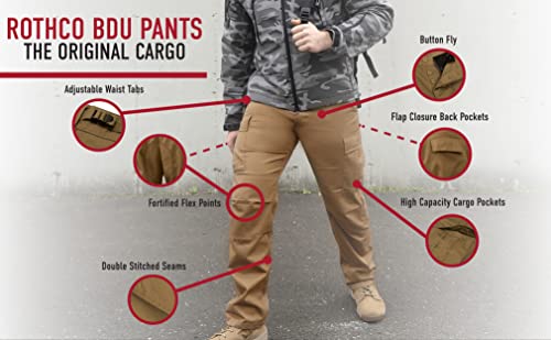 Rothco 8675 ULTRA FORCETM BDU PANT - WOODLAND DIGITAL, Large-Regular (35-39" W X 29 1/2-32 1/2" L) - Image 5