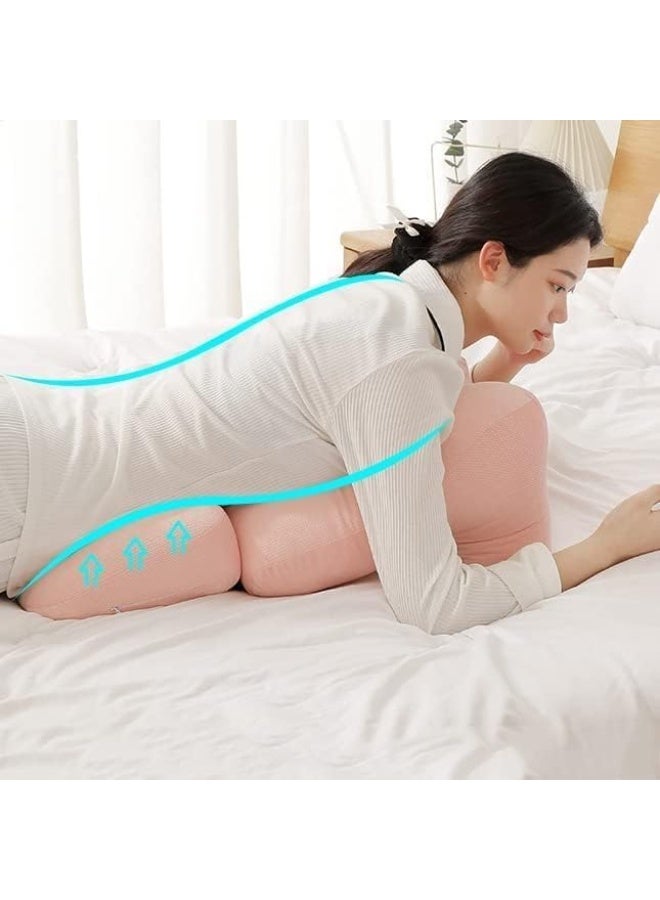 7MD Lumbar and Cervical Support Pillow, Ergonomic Travel Cushion for Car Seat, Neck and Back Pain Relief, Soft Memory Foam Portable Pillow for Outdoor Driving Office and Travelling Use - Image 3