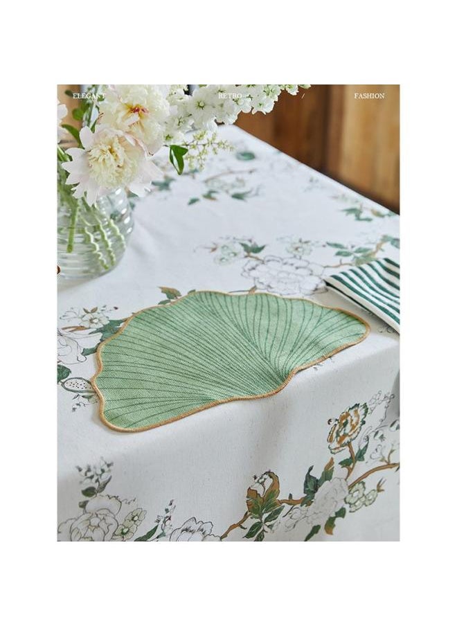 Generic Crayon Pie Placemat Napkin French Pad Solid Color Household Insulated Chinese Cabinet Plate Mat-Color:Songgu Listening Style A - Placemat-Specifications:35*43cm  - Image 2
