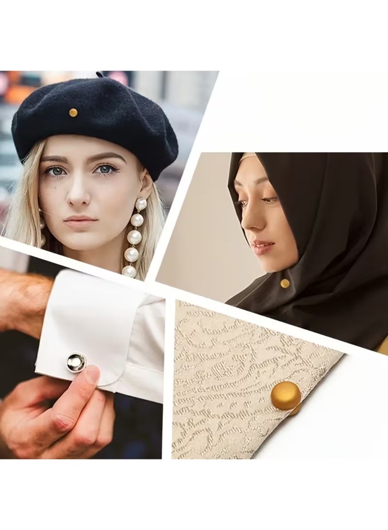 ZedAura Strong Magnetic Hijab Clips & Pins, 8 Pack Powerful Hijab Magnets Multi-Use Pinless Hijab Magnetic Pins, Colorful Magnet Pins Scarf Magnetic Pin No-Snag Brooch Clasp for Clothes Dress Scarves, Women, Durable Headscarf & Turban Fasteners, Stylish Clothing Accessory Set - Image 4