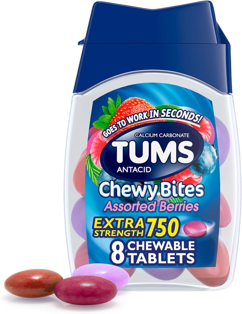 TUMS Chewy Bites Chewable Antacid Tablets - 8 ct