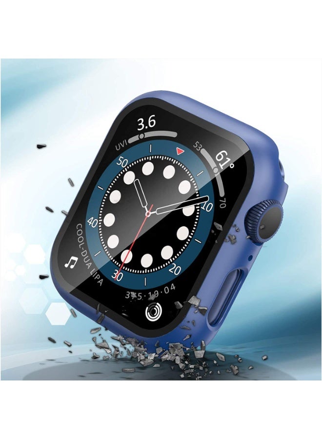 Case With Screen Compatible With Apple Watch Series 11 46mm Coverage Hard Pc Blue - Image 5