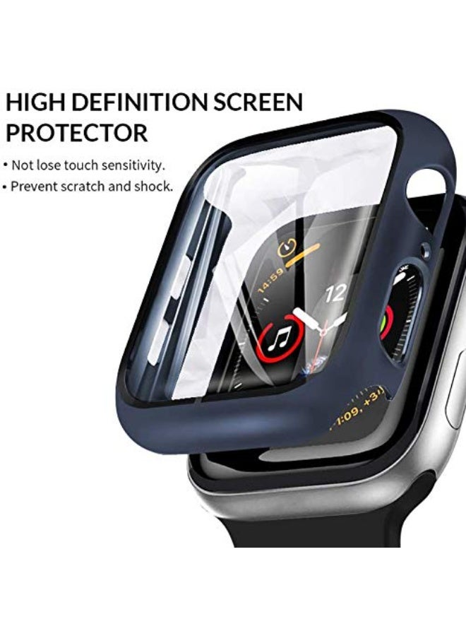 Case With Screen Compatible With Apple Watch Series 11 46mm Coverage Hard Pc Blue - Image 3