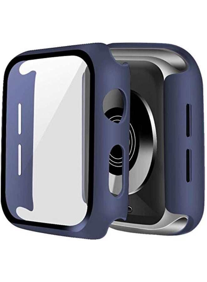 Case With Screen Compatible With Apple Watch Series 11 46mm Coverage Hard Pc Blue - Image 1