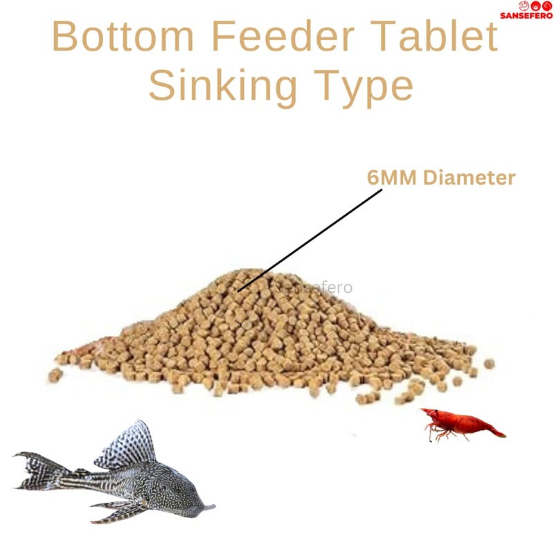 SANSEFERO Premier Plants Bottom Tablet Fish Feeder Tablet Feed for Plecos, Shrimps, Lobster, Crabs, Cray Fish and Lobster All Life Stages (30 Gram) - Image 2