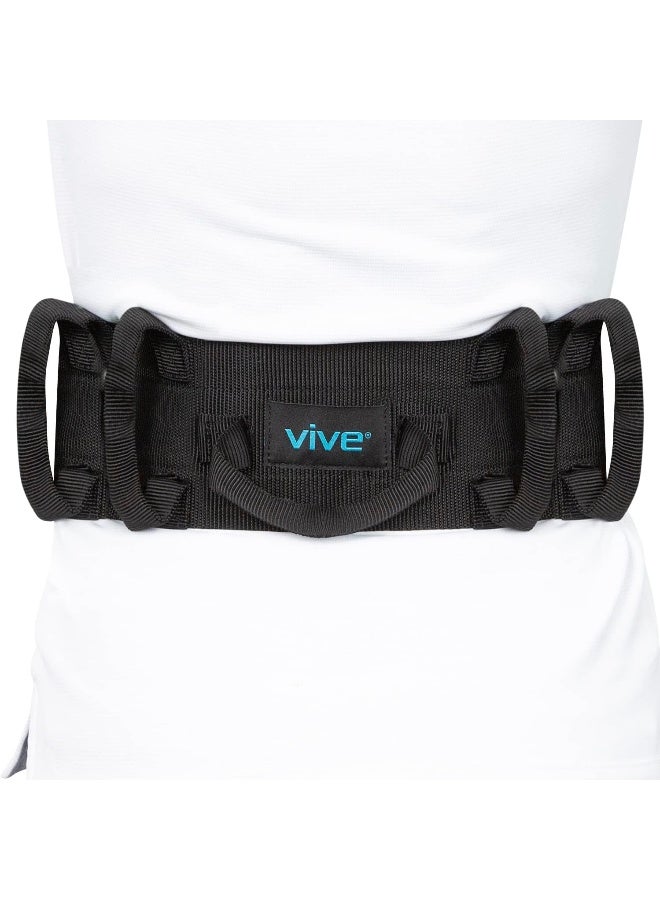 Vive With Handles Medical Nursing Safety Gait Patient Assist Bariatric Pediatric Elderly Handicap Occupational & Physical Therapy Pt Gate Strap Quick Release Metal Buckle Transfer Belt - Image 1