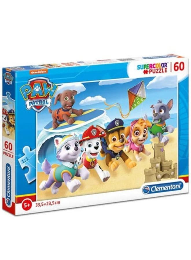 Clementoni Paw Patrol Super Color Puzzle – 60 Pcs - Image 1