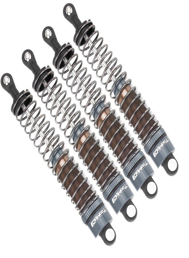 TOOMOD 1/10 90mm RC Oil filled Shock Absorbers kit for Tamiya Bullhead SuperClod Buster TRX4 Axial SCX10 D90 Crawler Car Truck Car Upgrades Replace Parts (Grey) - Image 3