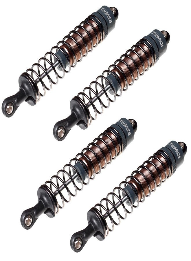 TOOMOD 1/10 90mm RC Oil filled Shock Absorbers kit for Tamiya Bullhead SuperClod Buster TRX4 Axial SCX10 D90 Crawler Car Truck Car Upgrades Replace Parts (Grey) - Image 4