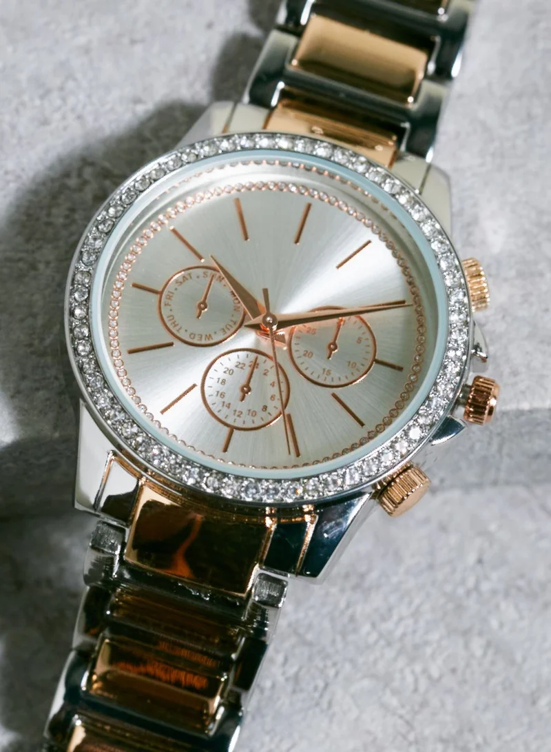 NEW LOOK Sparkle 2Tone Watch
