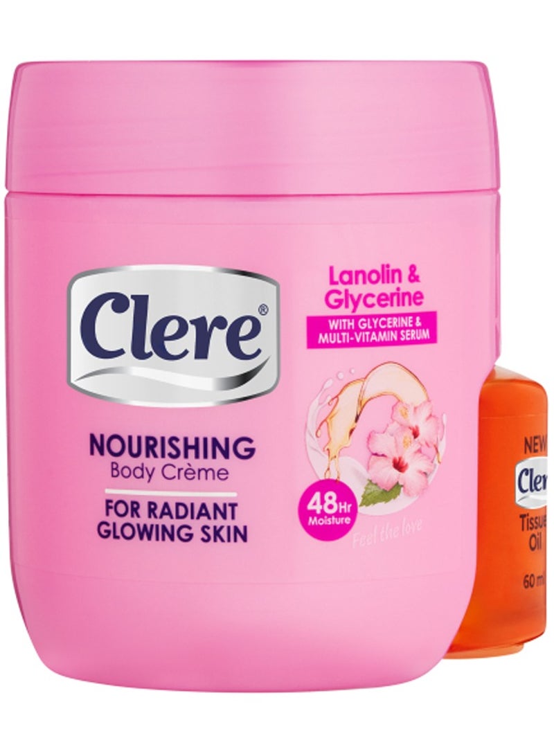 CLERE Nourishing Body Cream Lanolin and Glycerine 400ml - Image 2