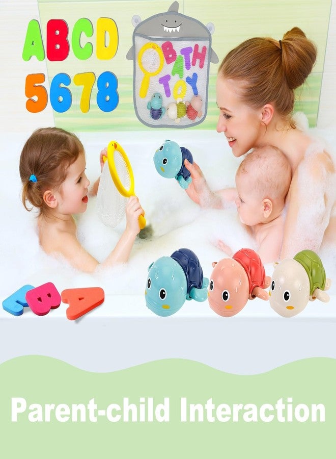 YYMHMF Bath Toys for Kids Ages 1-3 - Baby Water Table Pool Toys For Toddlers Mold Free Wind-Up Turtle Toy Bathtub Shower Toy for Infants Babies 6-12-18 Months 1 2 3 4 Year Old Girls Boys Birthday gifts - Image 2