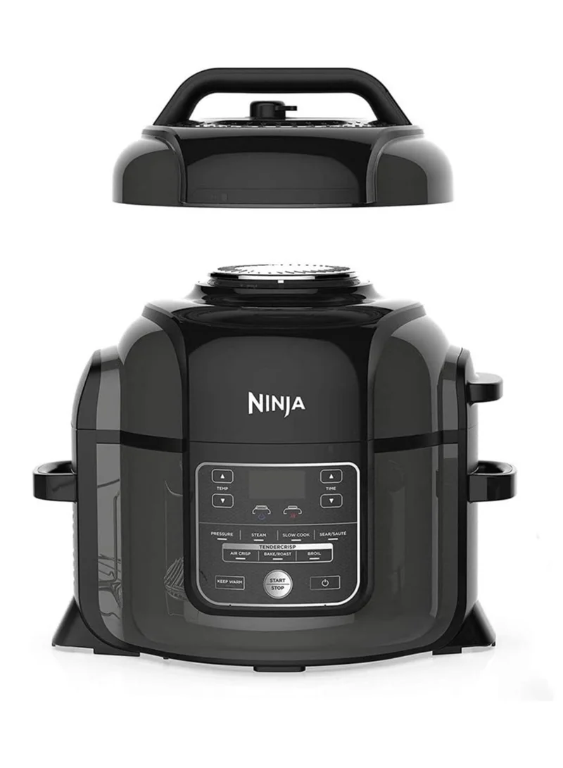 نينجا Ninja Op300 Foodi Ultimate 8 In 1 Pressure Cooker With Crisping, 1460 Watts, 6 Litre Capacity, Black, Nutri Ninja"Min 1 year manufacturer warranty"