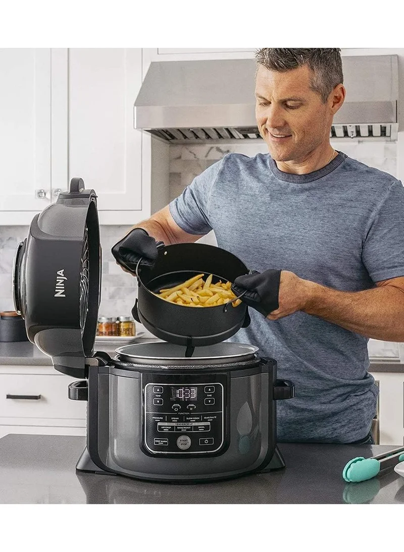 نينجا Ninja Op300 Foodi Ultimate 8 In 1 Pressure Cooker With Crisping, 1460 Watts, 6 Litre Capacity, Black, Nutri Ninja"Min 1 year manufacturer warranty"
