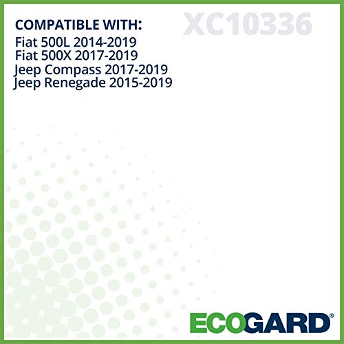 ECOGARD XC10336 Cabin Air Filter Fits 2017-2024 Jeep Compass, 2024-2025 Dodge Hornet, 2024-2025 Alfa Romeo Tonale, 2024-2025 Fiat 500E, 2015-2021 Jeep Renegade, 2016-2018 Fiat 500X - Image 3