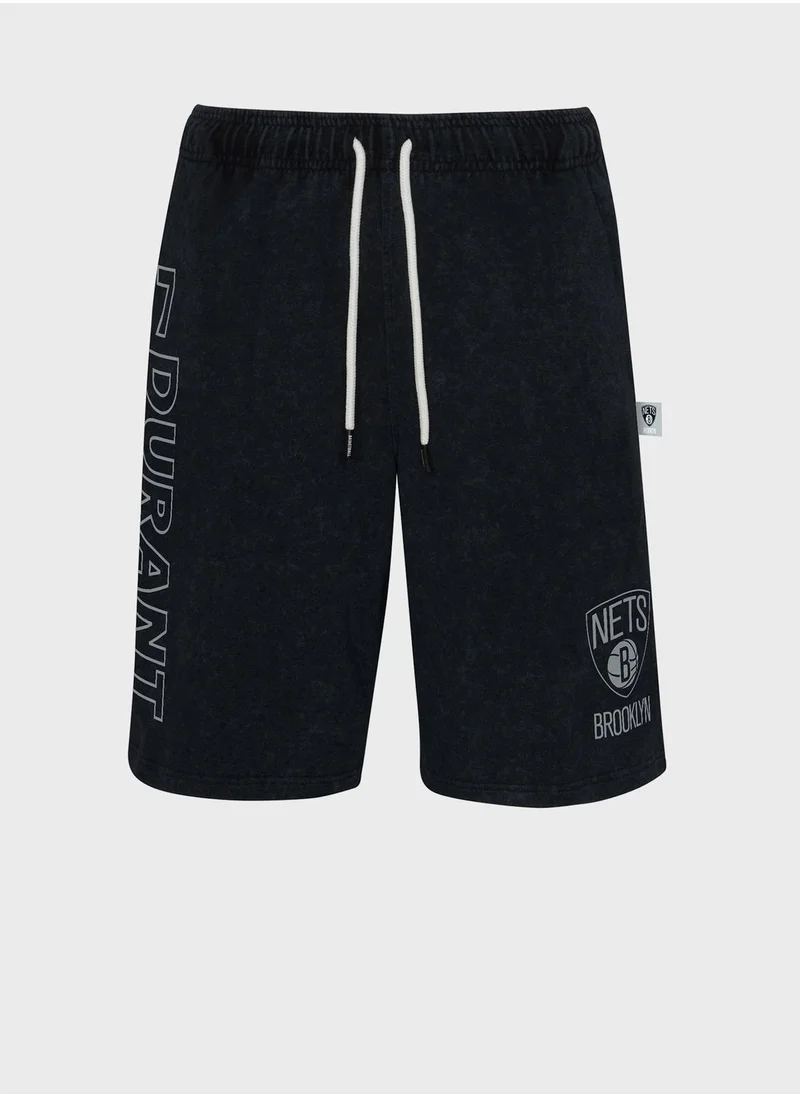 NBA Durant Kevin Brooklyn Nets Threat Active Shorts