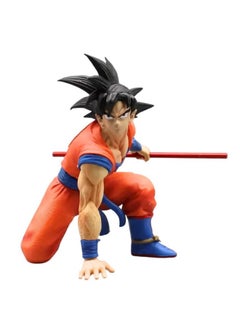 Blue Aura Blue Aura Goku Action Figure | Big Haevy Size | Height - 17cm Collectible Multicolour PVC | Goku Bent Heavy  - Image 1