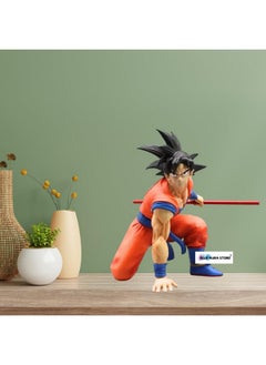 Blue Aura Blue Aura Goku Action Figure | Big Haevy Size | Height - 17cm Collectible Multicolour PVC | Goku Bent Heavy  - Image 3