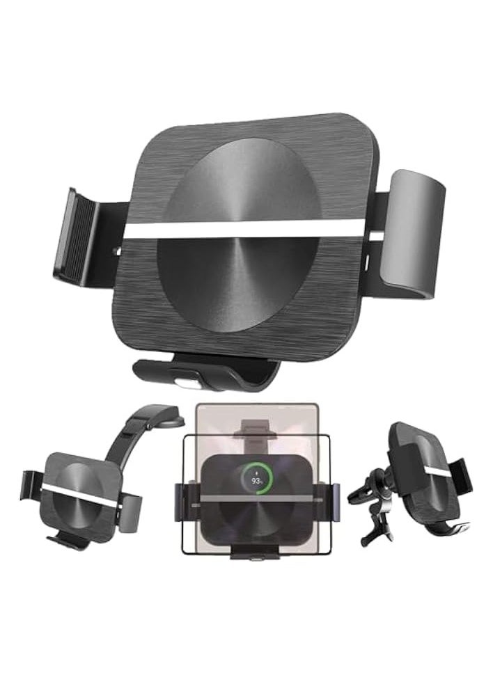 erorex Dual Coil Wireless Car Charger, Auto Clamping Wireless Car Charger Mount, 15W Fast Wireless Car Charger, Car Phone Holder Air Vent for Z Fold 5/4/3  - Image 1