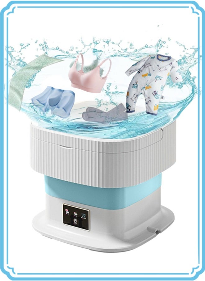 APEX 10L Folding Automatic Water Refill Shoes Washing Machine Portable Turbine Washer  - Image 1