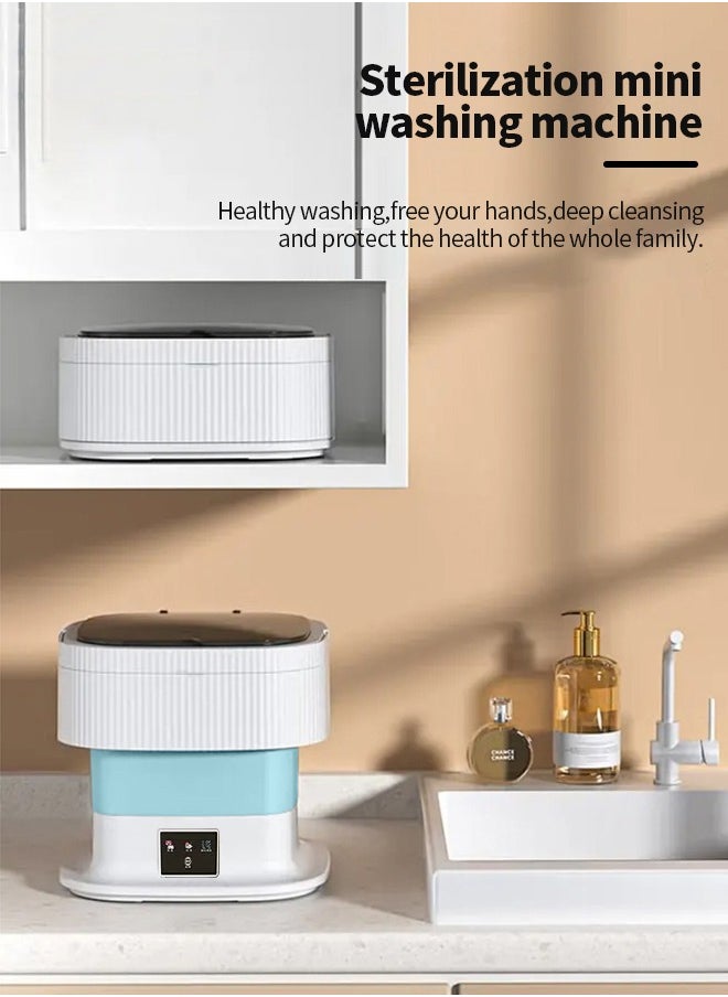 APEX 10L Folding Automatic Water Refill Shoes Washing Machine Portable Turbine Washer  - Image 2