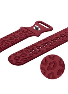 IKANFI 2Pack Leopard Engraved Bands Compatible with Apple Watch Band 41mm 40mm 38mm Women, Silicone Cheetah Sport Strap for iWatch Series SE 10 9 8 7 6 5 4 3 2 1,Ultra-WRCS38  - Image 4