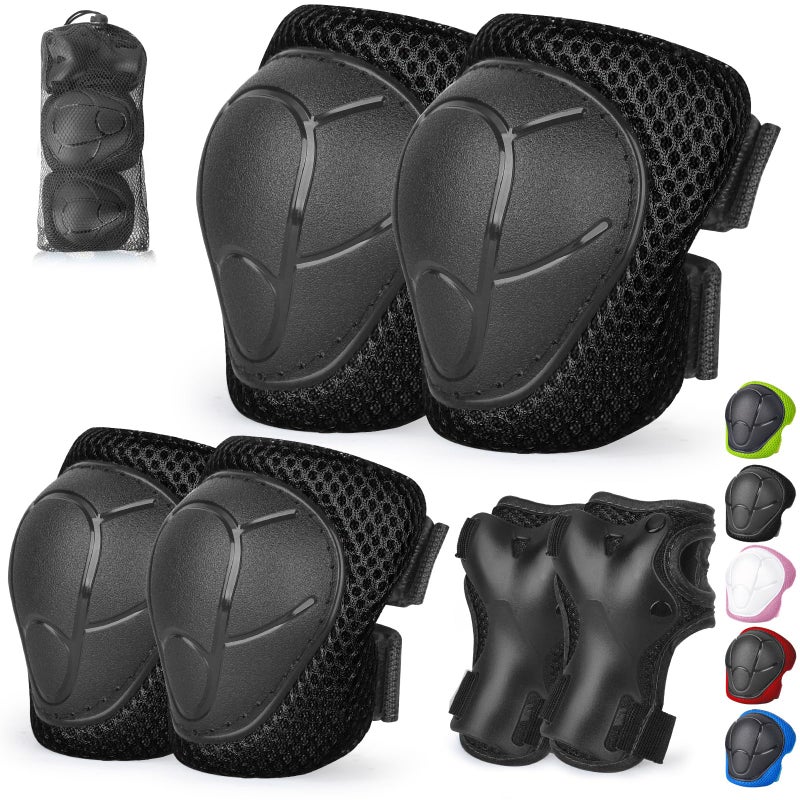 Banzk Kids/Youth Knee Pads And Elbow Pads Set With Wrist Guard 3 In 1 Kids Protective Gear Set For Kids 3-14 Years For Skateboard Roller Skating Skiing Rollerblading Cycling Bmx Biking Running Scooter - Image 1