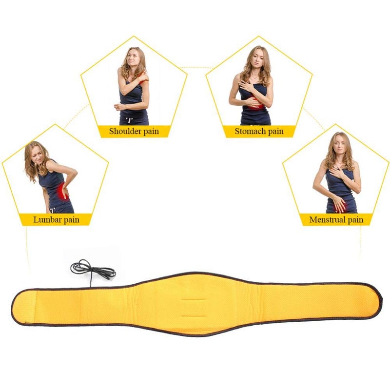 comfrt Heating Pad Wrap Around Electric for Back Pain Brace Massager Lumbar Waist Support Belt Hot Belly Warmmer Band for Relief Menstrual Pain, Strain, Sciatica, Warm Stomach for Men Women - Image 4