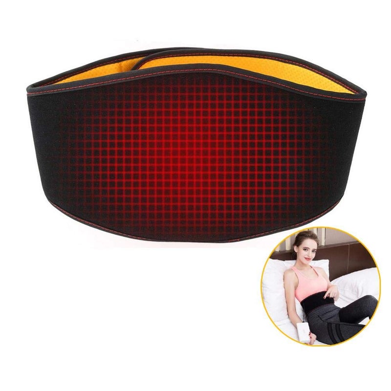 comfrt Heating Pad Wrap Around Electric for Back Pain Brace Massager Lumbar Waist Support Belt Hot Belly Warmmer Band for Relief Menstrual Pain, Strain, Sciatica, Warm Stomach for Men Women - Image 1