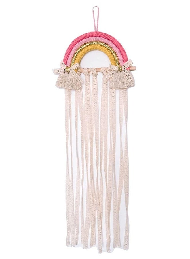 Hair Bows Holder Girls Clips Organizer Hairpins Rainbow Hanger for Storage or Decoration - Image 1