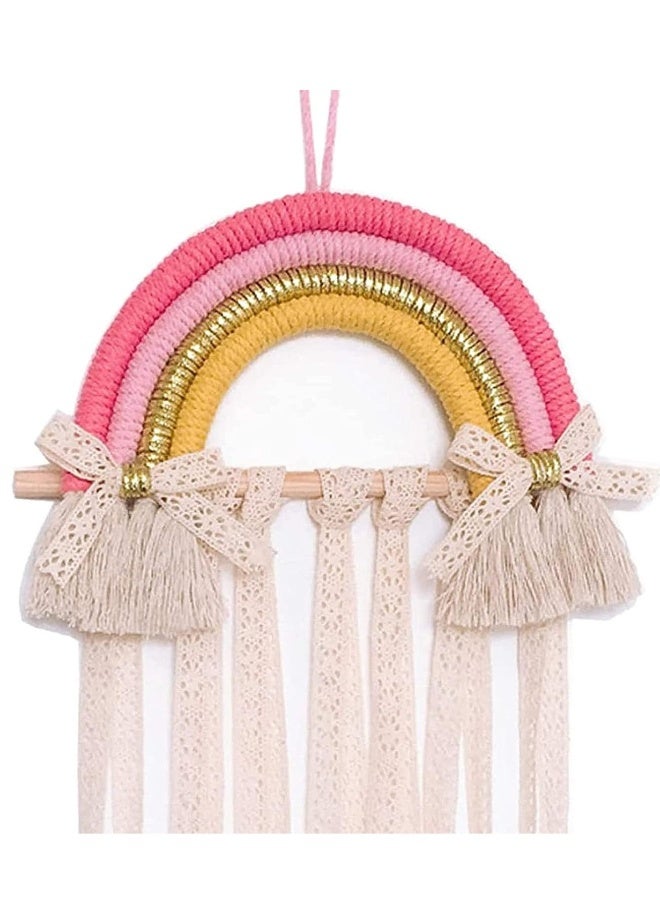 Hair Bows Holder Girls Clips Organizer Hairpins Rainbow Hanger for Storage or Decoration - Image 4