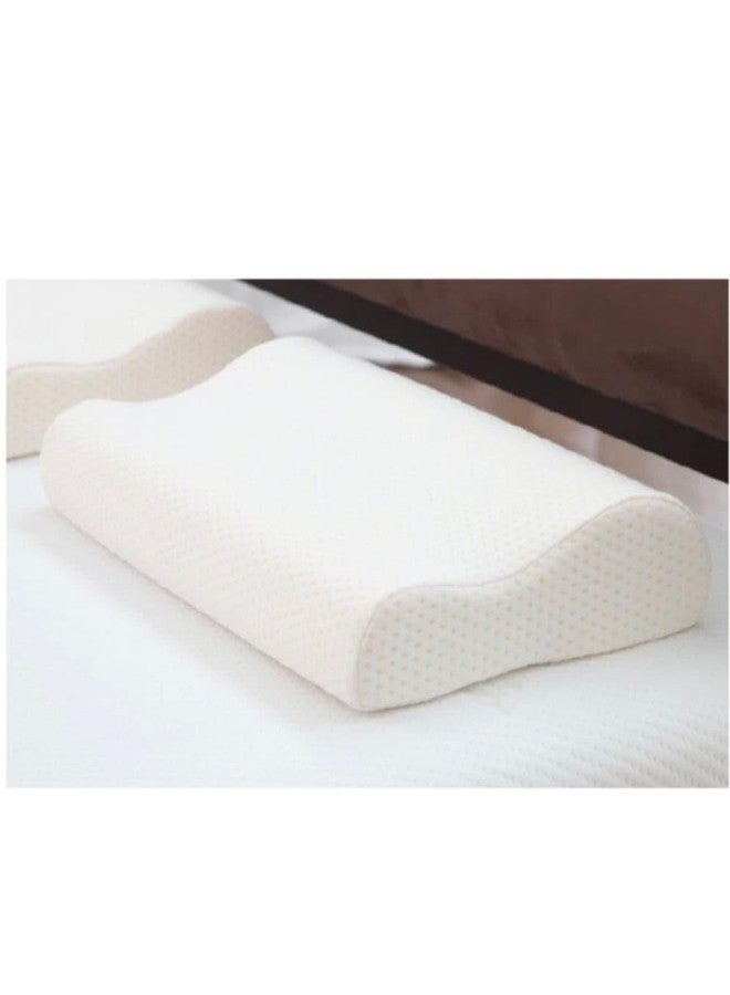 Memory Foam Contour Cervical Pillow for Neck Support - Ergonomic Orthopedic Design, Dual-Height + Cooling Washable Cover - Image 2