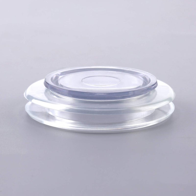 AIEX 2 Inch 2 Set Patio Table Umbrella Hole Ring and Cap Set Silicone Transparent Including 2 Rings and 2 Stoppers - Image 4