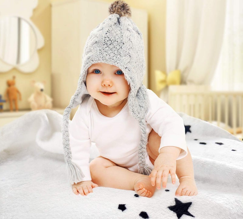 Tebaby بطانية milestones الشهرية للرضع - بطانية شهرية مخصصة محايدة للصبي أو الفتاة حديثي الولادة، ناعمة من الفلانيل الفاخر، خلفية تصوير، مجموعة أرقام milestones مصنوعة من الفelt، كبيرة - Image 5