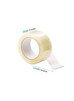 PERFEKT Clear Packing Tape, 2 inches x 50 yards (6 in 1 Pack)Strong Heavy Duty Packaging Tape for Sealing Parcel Boxes, Moving Boxes Houses, Large Postal Bags, Office Supplies [6 Rolls]  - Image 2