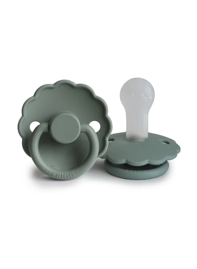FRIGG Daisy Silicone Baby Pacifier 6-18M 1-Pack Lily Pad - Size 2