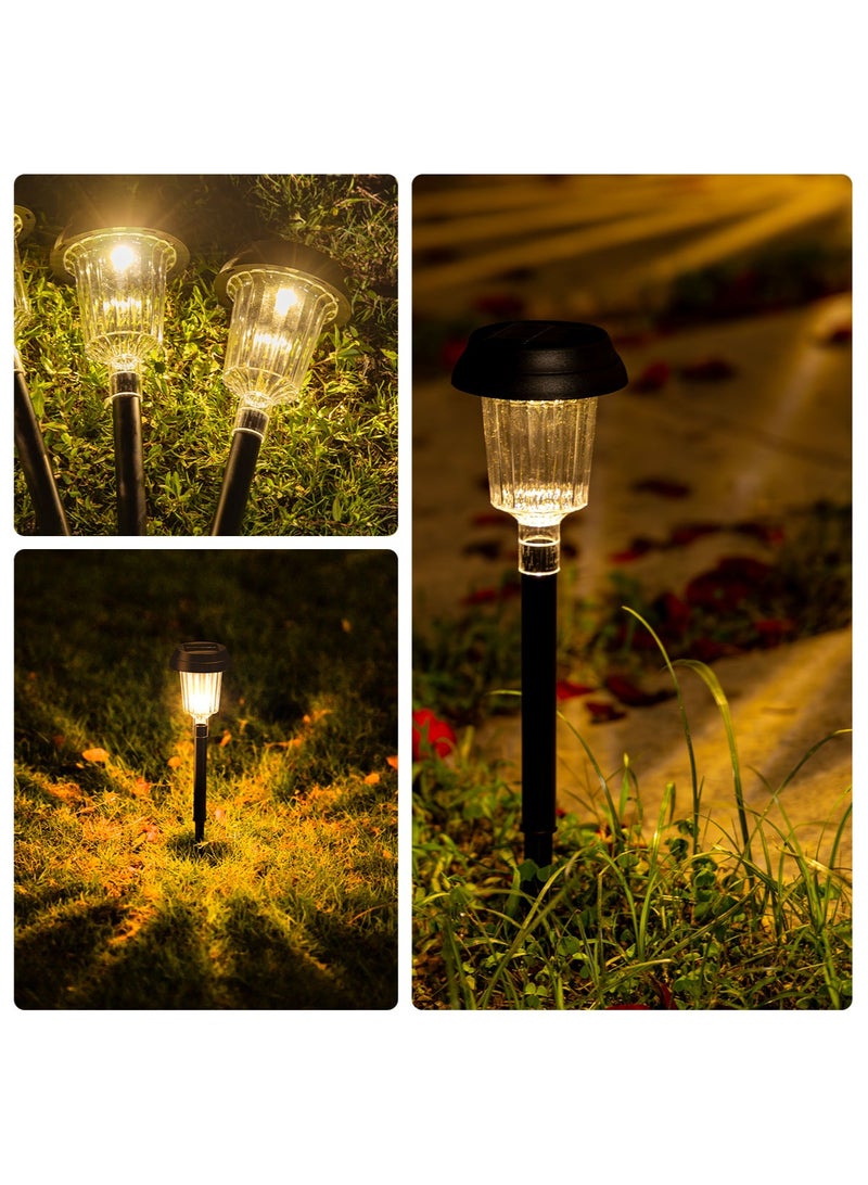 MODI 6 Piece Solar Garden Lights Outdoor – Warm White LED, IP64 Waterproof, Auto On/Off, Solar Powered Pathway Lawn Yard Lighting Set - Image 2