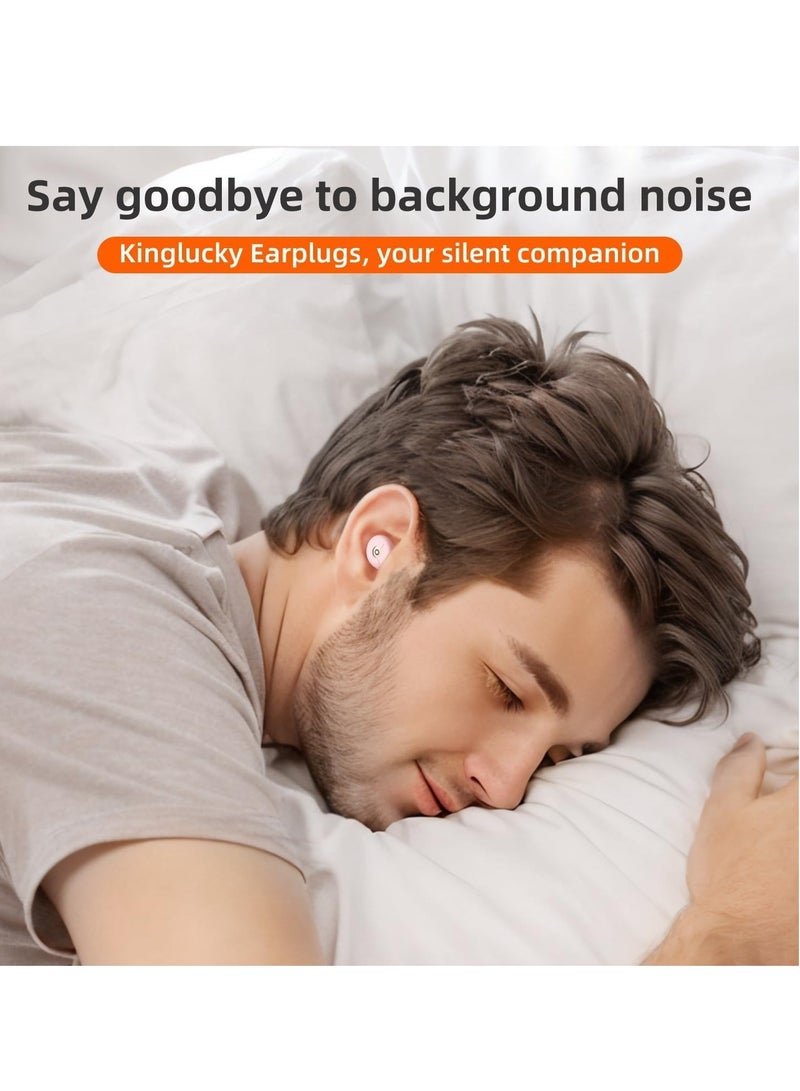Generic Ear Plugs Noise Cancelling, Soft Flexible Liquid Silicone, Reusable Hearing Protection for Sleep, Storage Case for Concert, EarPlugs with 6 Ear Tips in S/M/L (White, One Size)  - Image 4