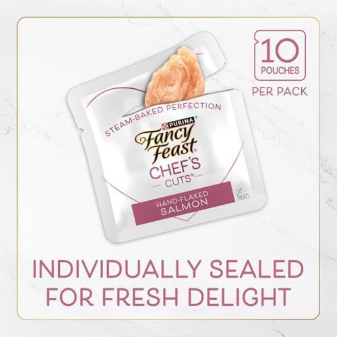 فانسي فيست حزمة متنوعة من مكافآت القطط الطبيعية Purina Fancy Feast، طبيعية 100٪ – (5) عبوات بوزن 10 أونصات لكل عبوة - Image 4
