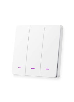 UanTii Smart Switch, WiFi Light Switch, No Neutral Wire Required, 3 Gang Switch  - Image 2