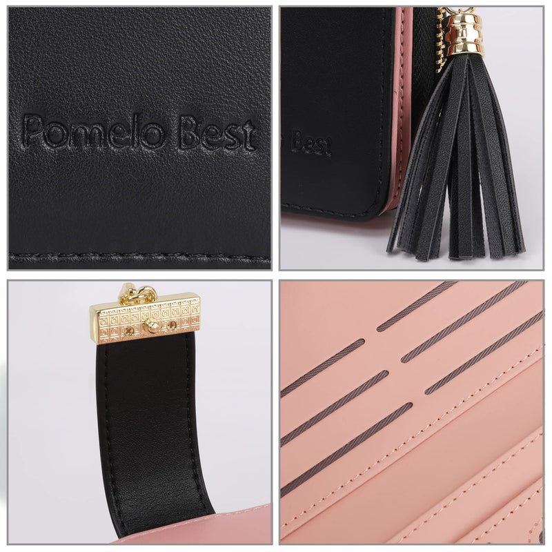 Pomelo Best RFID Wallets for Women with Multiple Card Slots and Cellphone Compartment, womens wallet (black) - Image 5