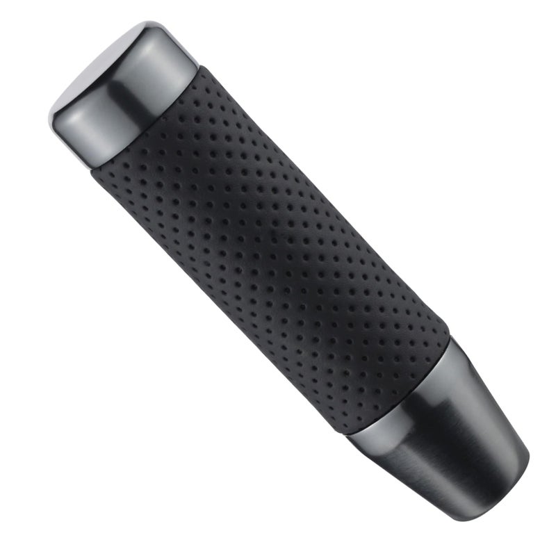 Abfer Weighted Shift Knob Short Stick Gear Shifter Adapter Leather Shift Knobs for Most Automatic Manual Vehicle TrucksGrey - Image 3