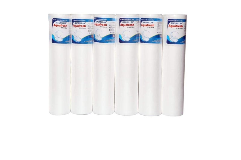 Colorsole Aquafresh Pp 10 Spun Filter for All Kind of RO and UV Purifiers 6 Pcs with Free Spanner - Image 1