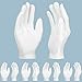 ENPOINT 5 Pairs Archival Photo Gloves, White Small Work Gloves For Handling Art Working Photography Men & Womens Cloth Gloves Liners Bulk for Handling Jewelry, Film, Photo, Coin Metal Inspection - Image 2