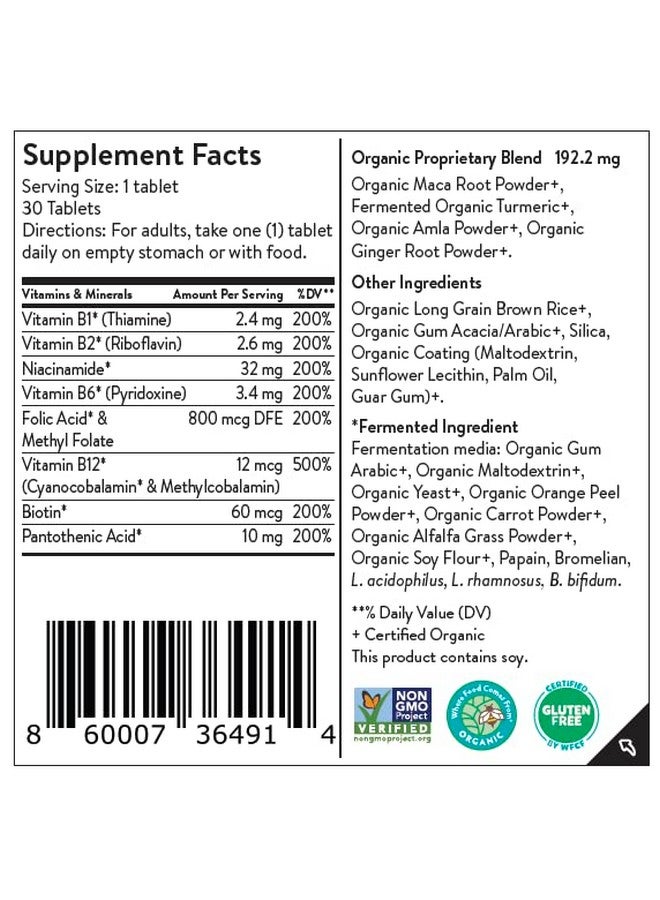 Movita Movita Fermented Vitamin B-Complex - Organic Whole Foods for Mood, Stress Relief, and Metabolism Support - Vegan, Gluten-Free, Non-GMO, 30-Day Supply (Eco-Friendly Refill Pouch) - Image 5