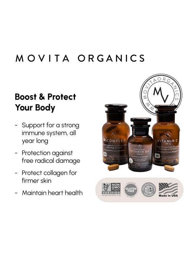 Movita Movita Fermented Vitamin B-Complex - Organic Whole Foods for Mood, Stress Relief, and Metabolism Support - Vegan, Gluten-Free, Non-GMO, 30-Day Supply (Eco-Friendly Refill Pouch) - Image 2