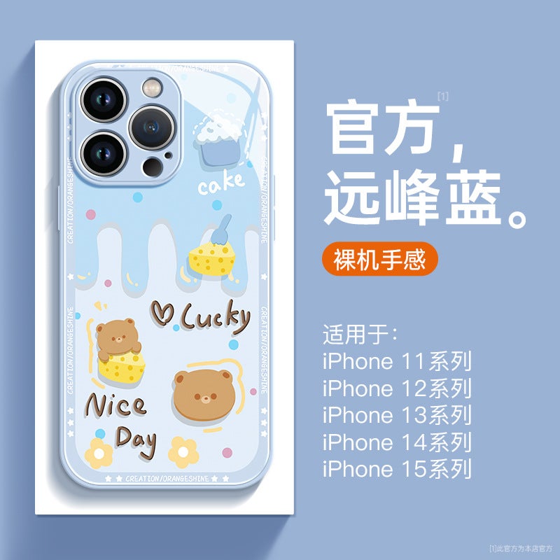 Suitable for Apple 15promax Mobile Phone Case New iPhone13 Advanced Sense 14 Lens Full Coverage 11 Drop Resistant 12 - Image 1